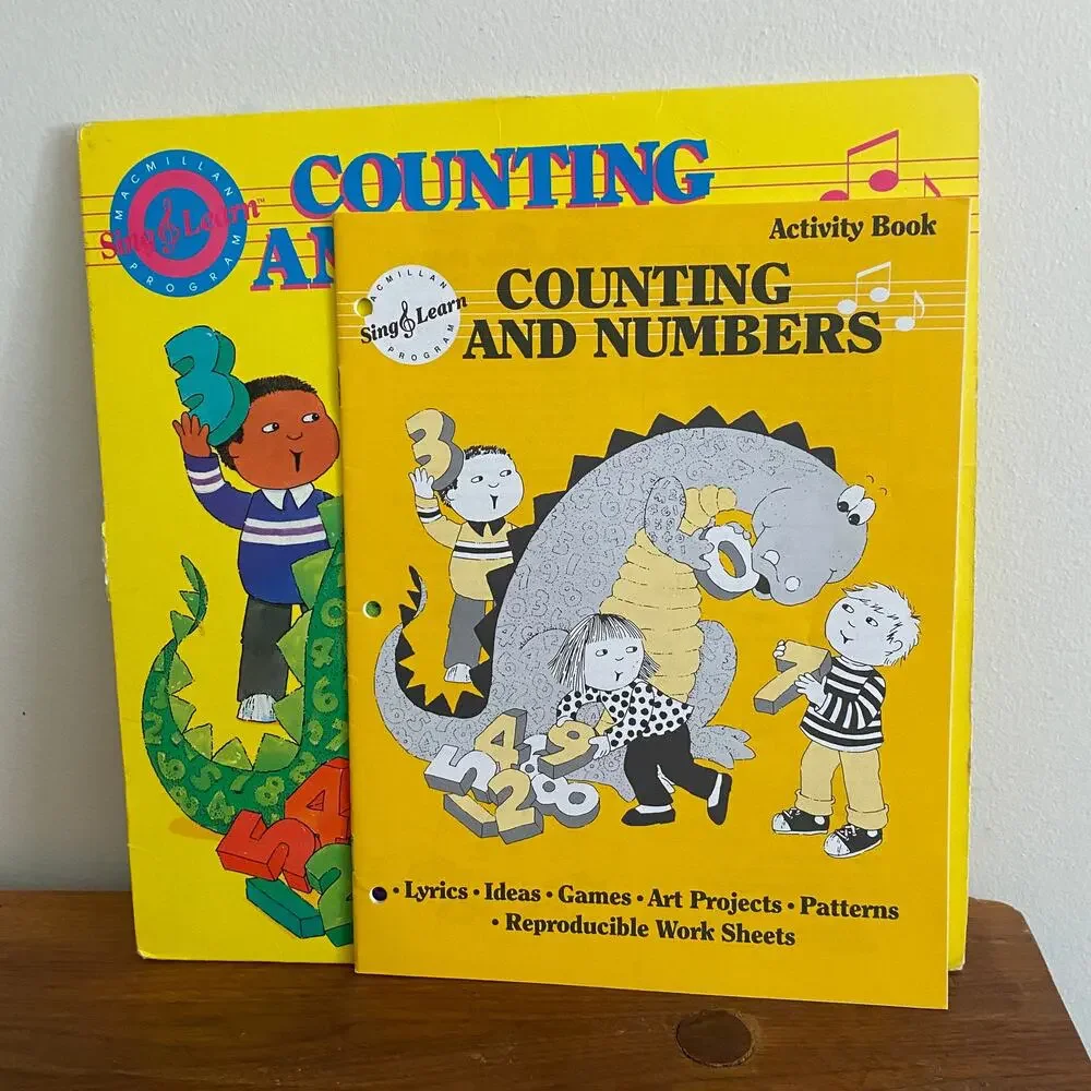 Vintage 1988 Counting And Numbers Sing & Learn Vinyl Record